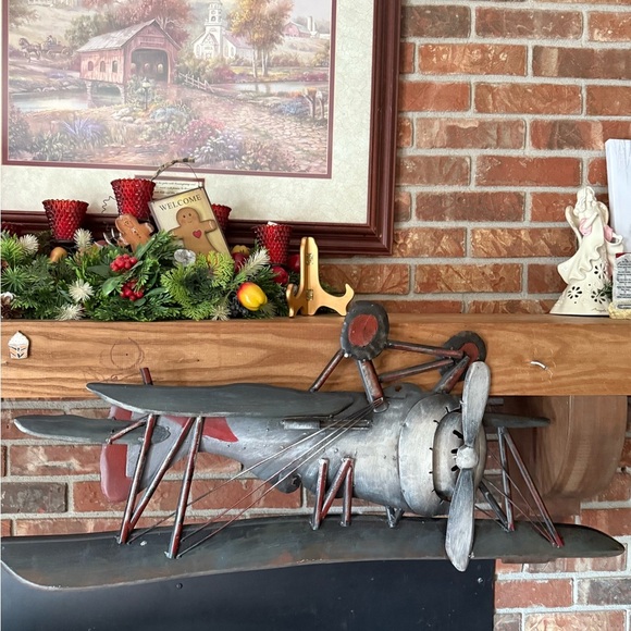 Vintage 1977 Airplane Metal Wall Decor 3 Feet - Picture 7 of 7